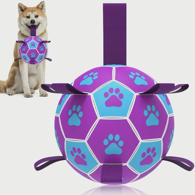 Soccer Ball with Tug Tags - Violate Blue