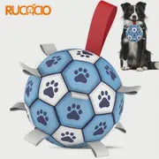 Soccer Ball with Tug Tags - Blue White