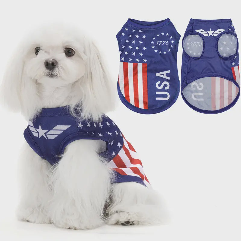 American Flag 1776 Dog Vest