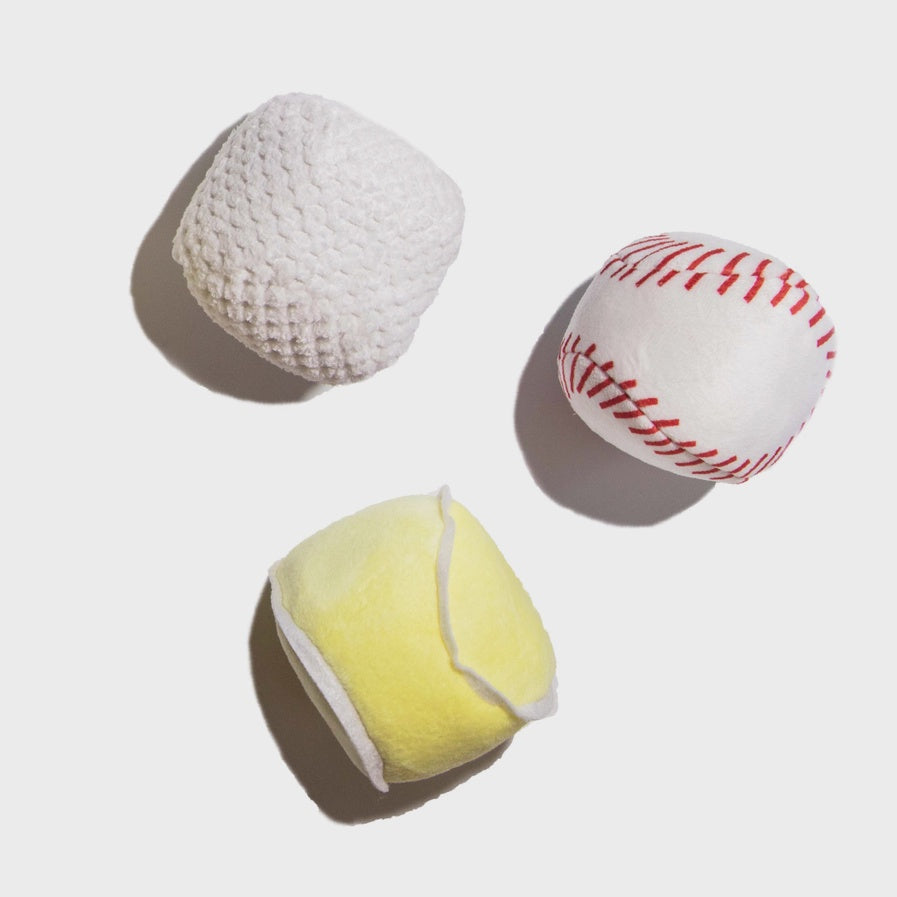 Squeaky Tennis, Golf, & Baseball - by Glow Pups