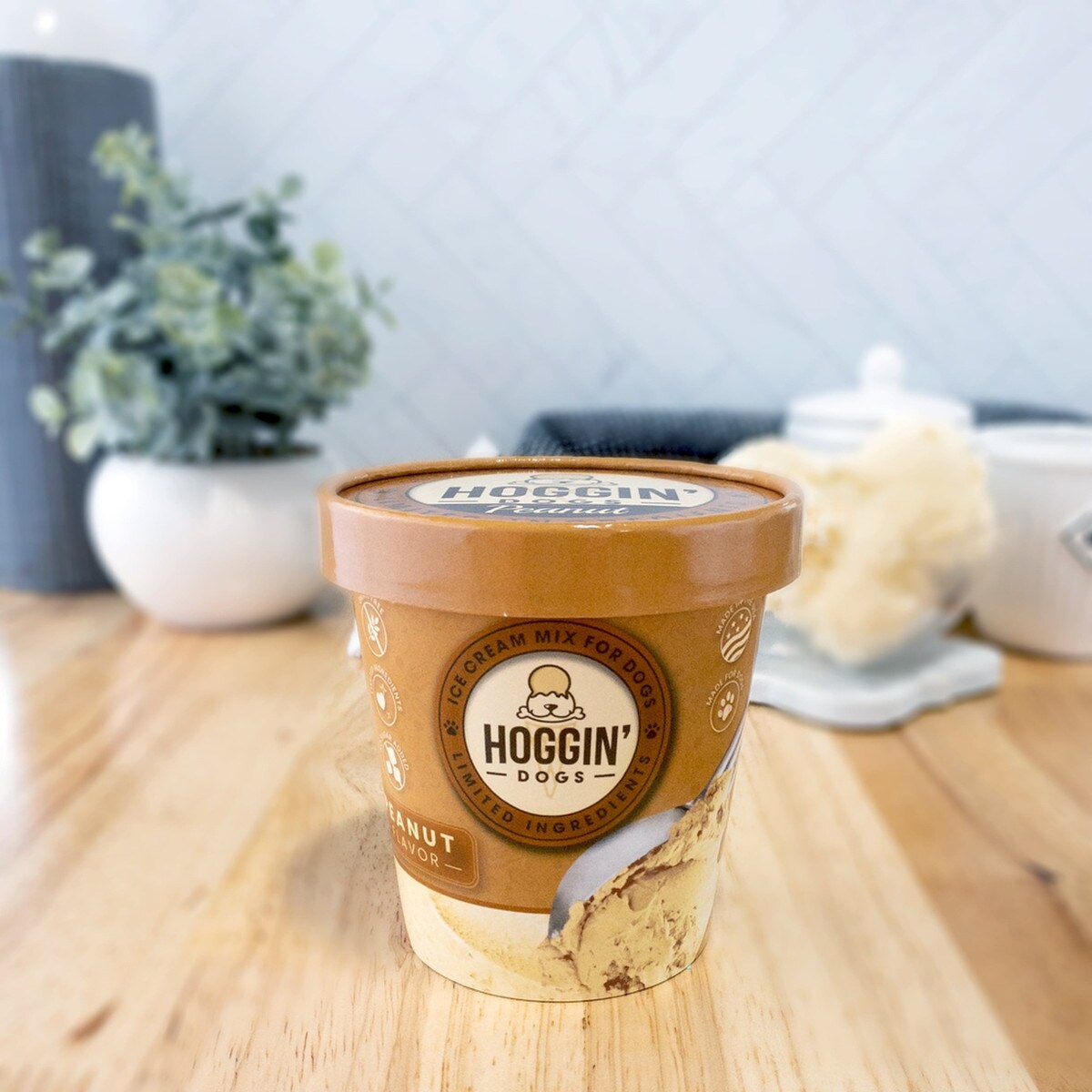 Hoggin Dogs Ice Cream Mix Cup Peanut Cup Small 2.32oz