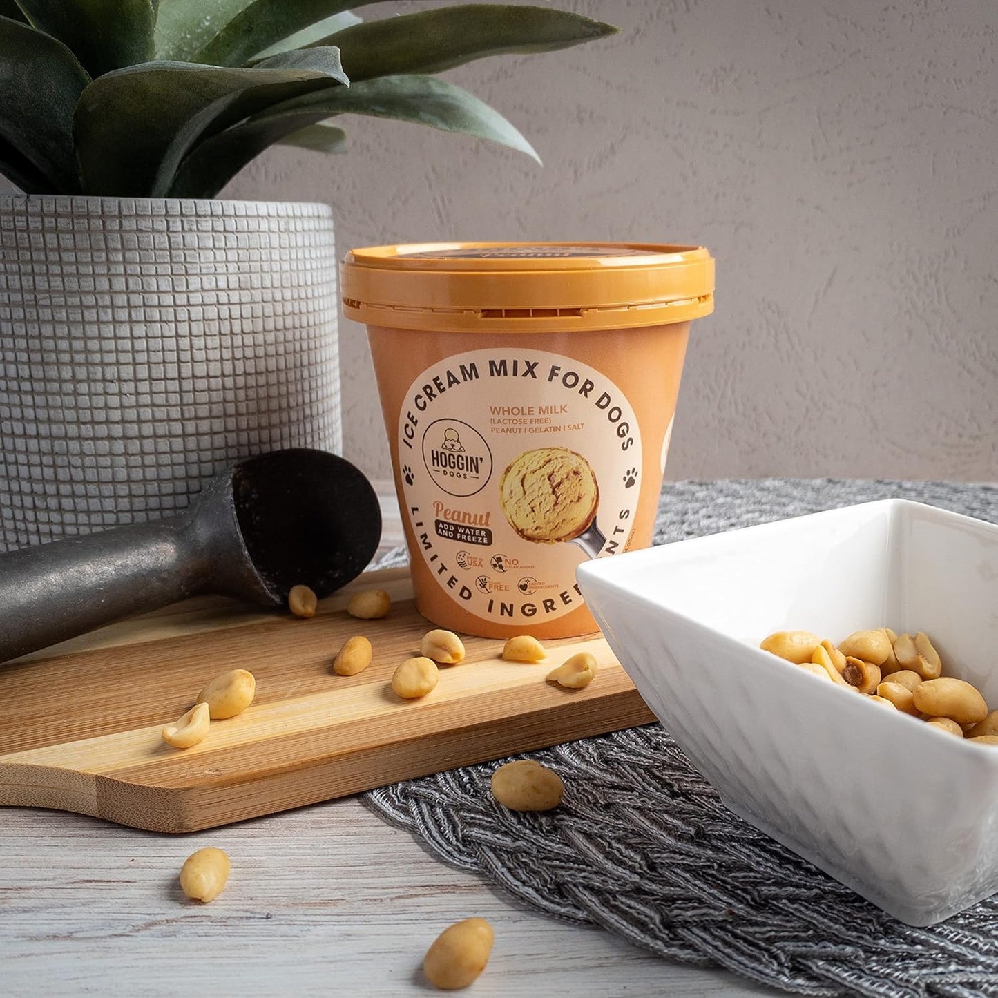 Hoggin Dogs Ice Cream Mix Cup Peanut Cup Small 2.32oz