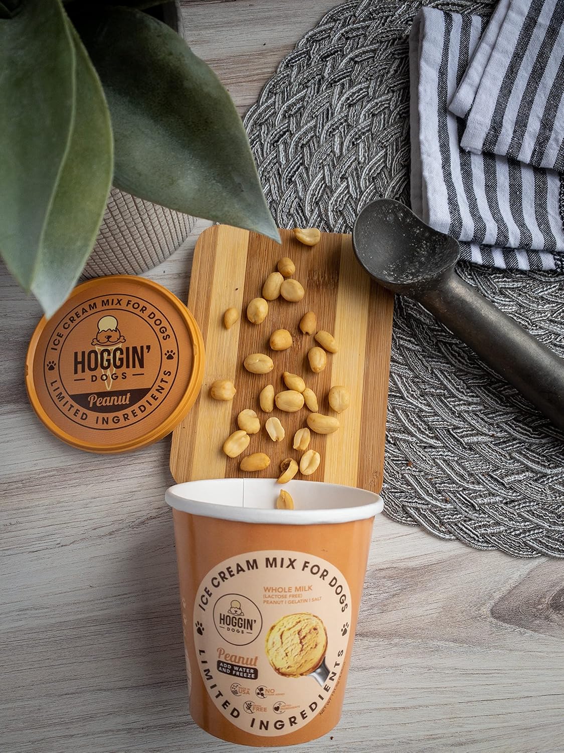 Hoggin Dogs Ice Cream Mix Cup Peanut Cup Small 2.32oz