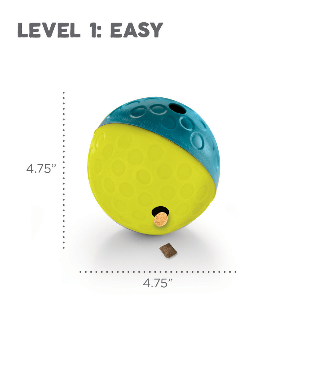 Treat Tumble Interactive Puzzle Dog Toy - Blue - Small