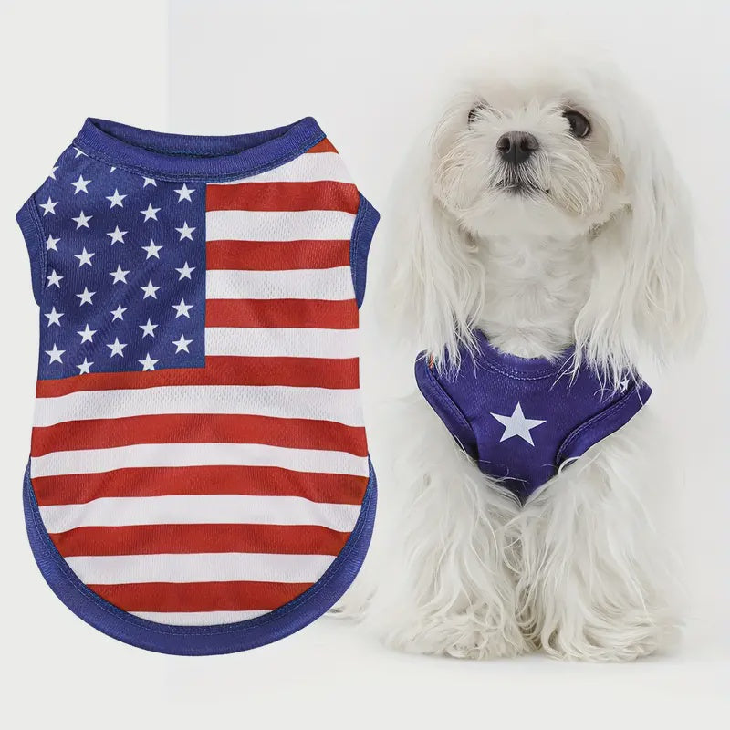 American Flag Dog Vest