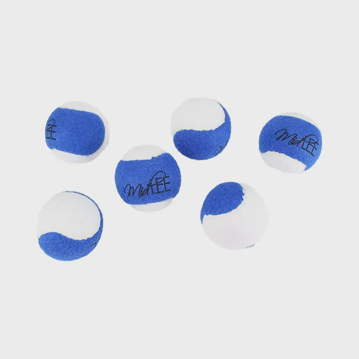 Blue/White Tennis Balls by Midlee