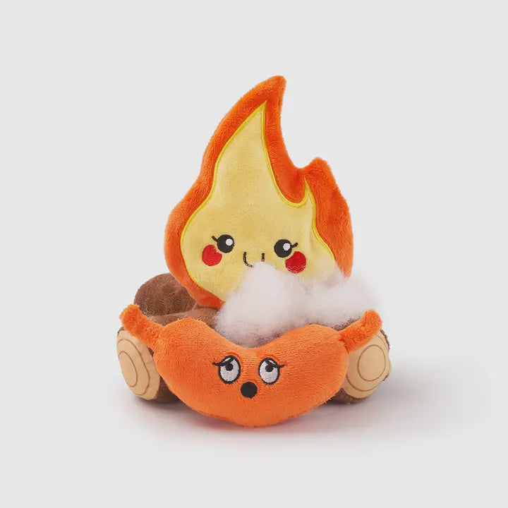 Campfire Dog Plush Toy by Hugsmart