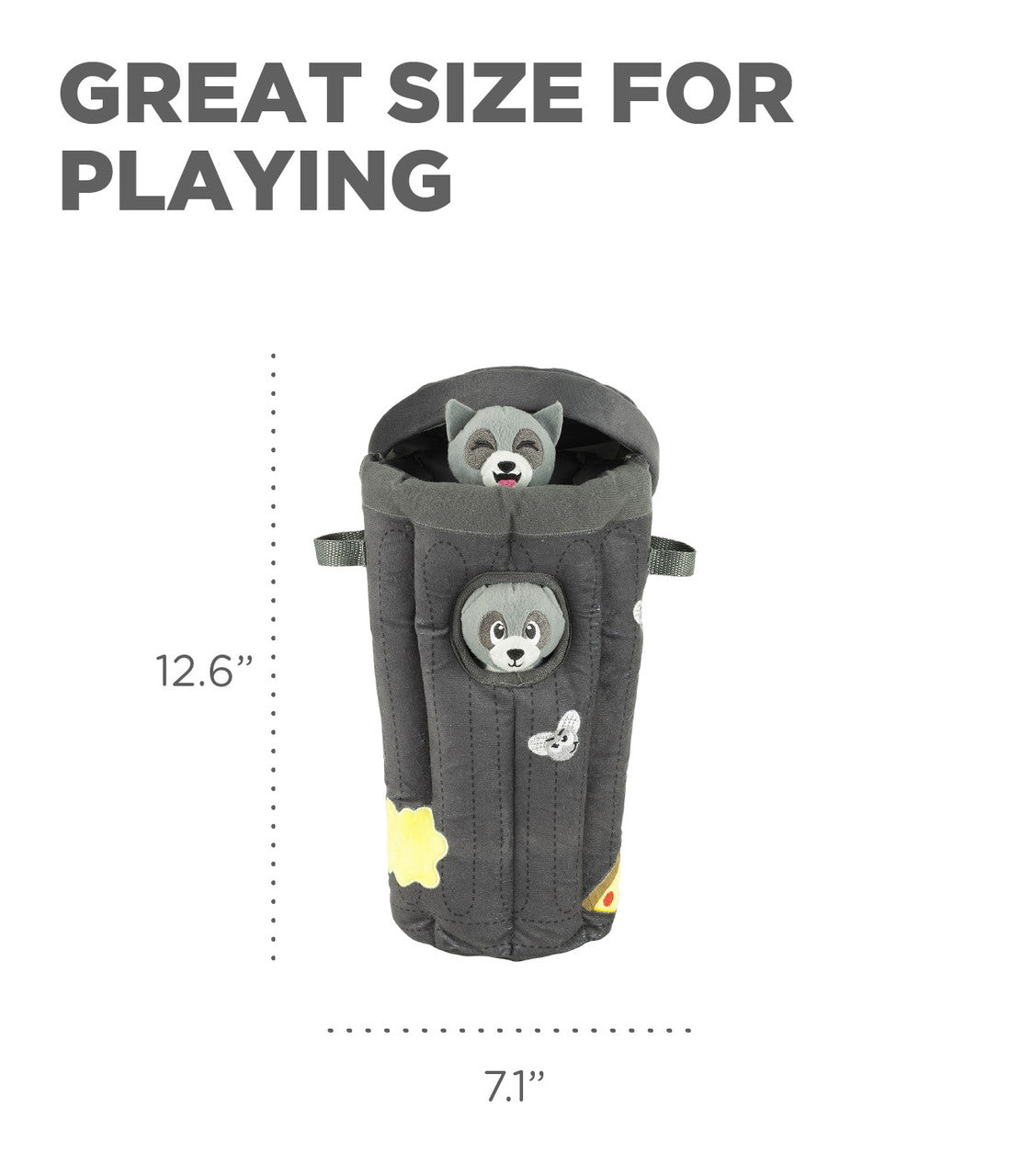 Outward Hound Hide a Racoon Plush Dog Toy Puzzle
