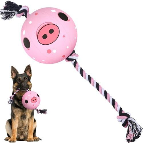 Dog Ball Rope - Tug a Piggy
