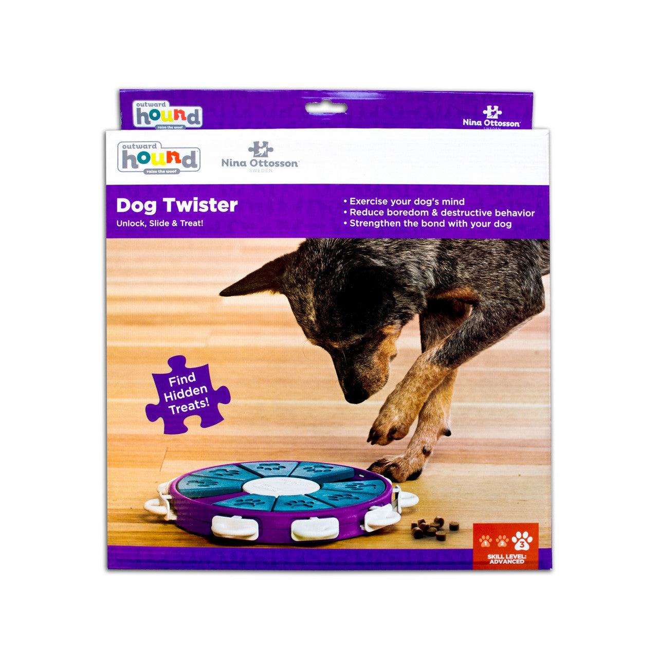 Dog Twister Interactive Treat Puzzle Dog Toy