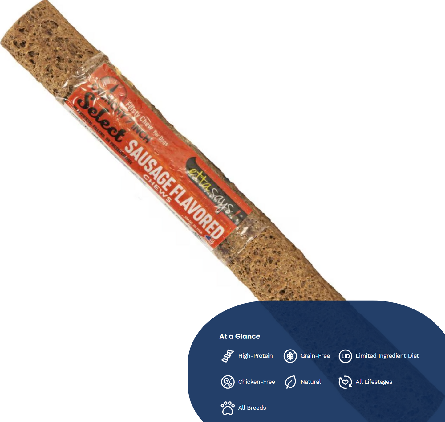 Etta Says! Select Sausage Dog Chew 7"