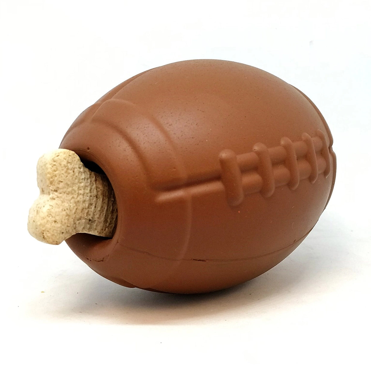 Rubber Football Chew Toy - Treat dispenser for heavy chewers