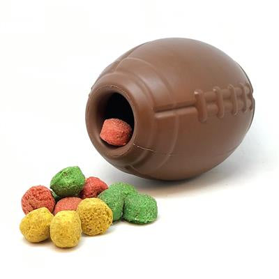 Rubber Football Chew Toy - Treat dispenser for heavy chewers