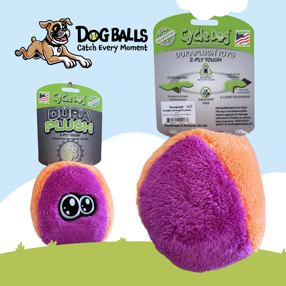 Cycle Dog Duraplush FuzzBall Dog Toy