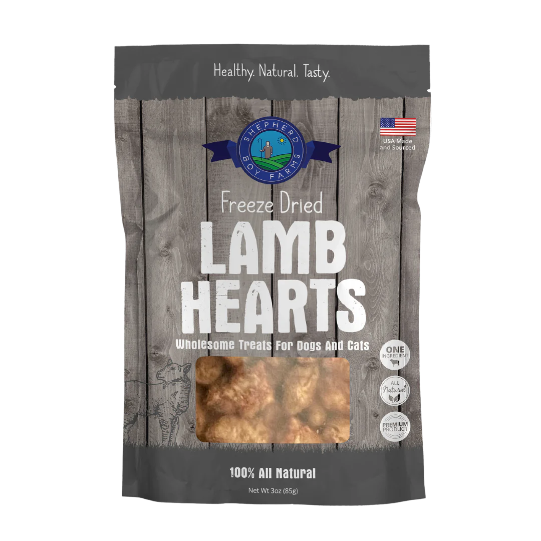 Freeze Dried Lamb Heart Treats - USA