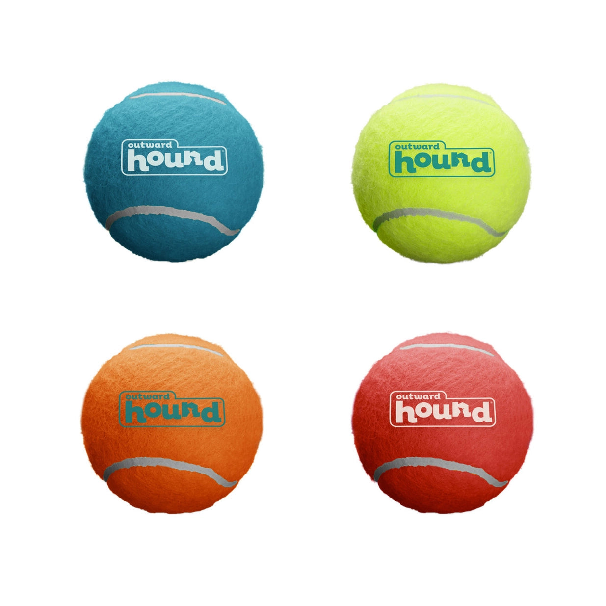 Outward Hound Squeaker Ballz - Multicolor 4 pack - Small