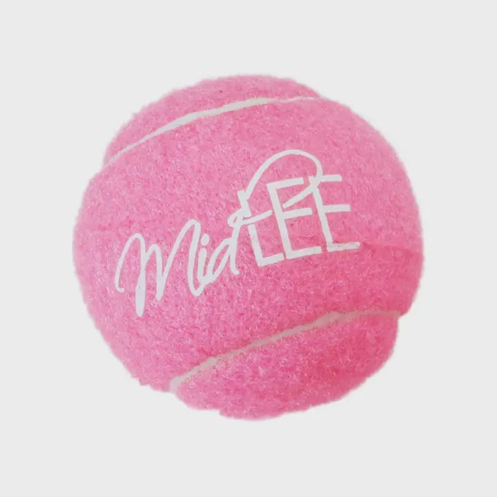 Pink Happy Birthday Dog Tennis Balls by Midlee