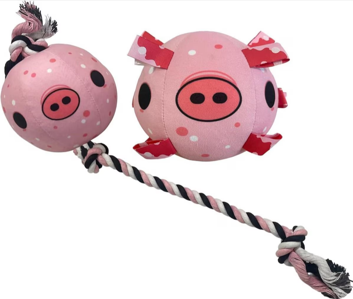 Dog Ball Rope - Tug a Piggy