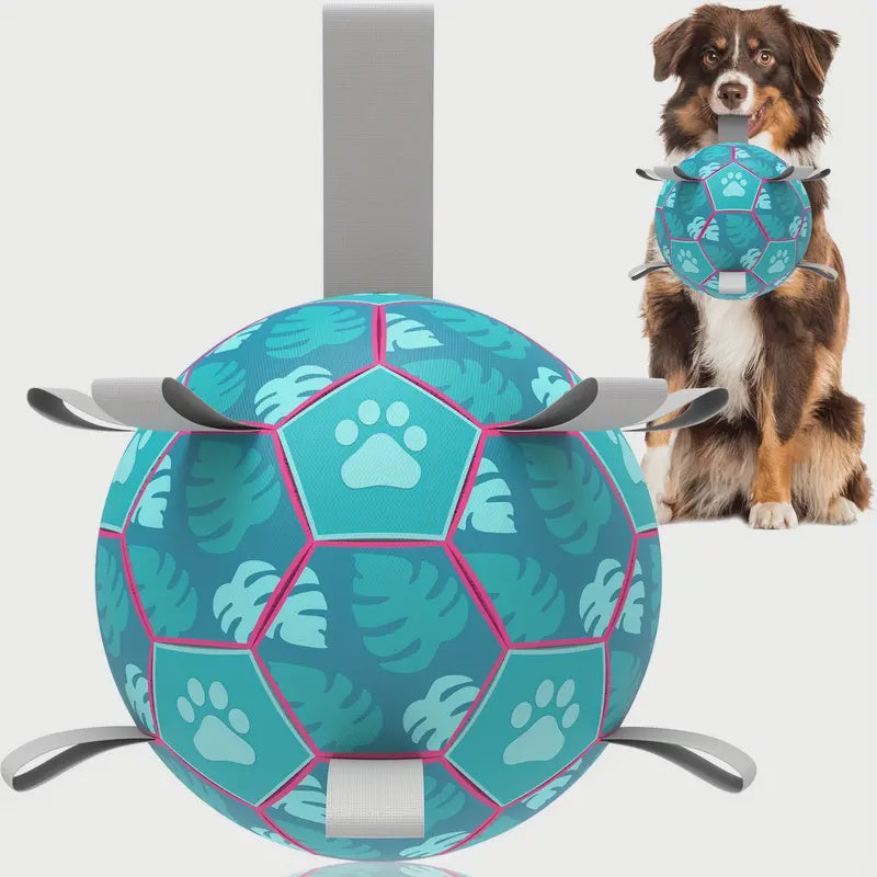 Soccer Ball with Tug Tags - Green Aqua