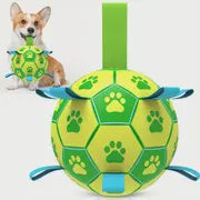 Soccer Ball with Tug Tags - Green Yellow