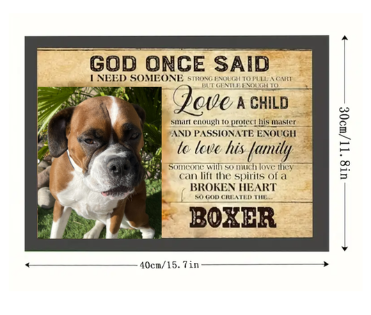 Inspirational Boxer Framed
