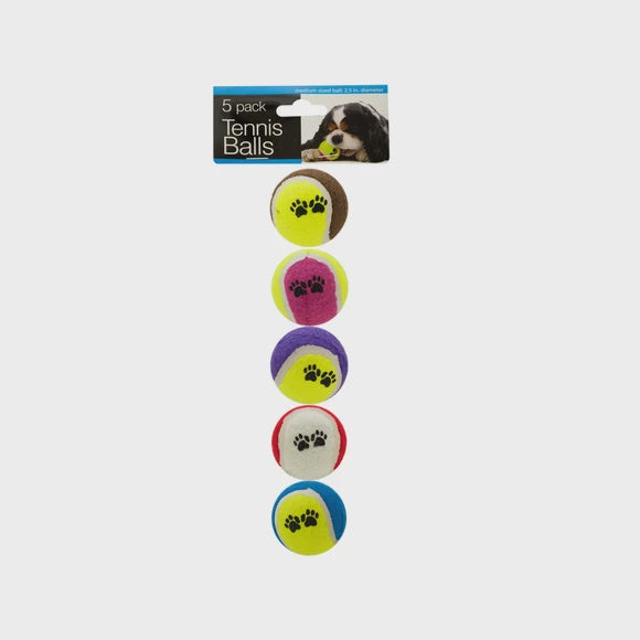 Tennis Balls with Paws