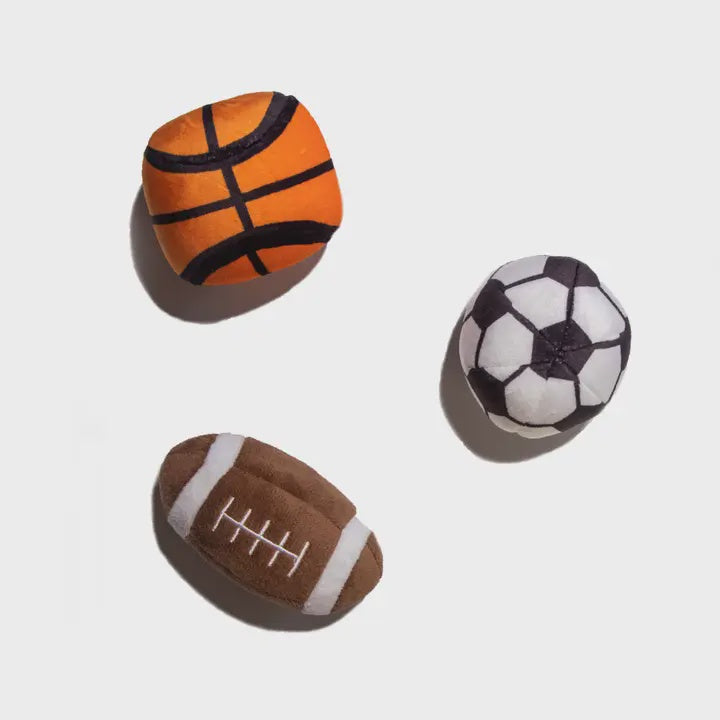 Squeaky Football, Soccer, & Basketball by Glow Pups