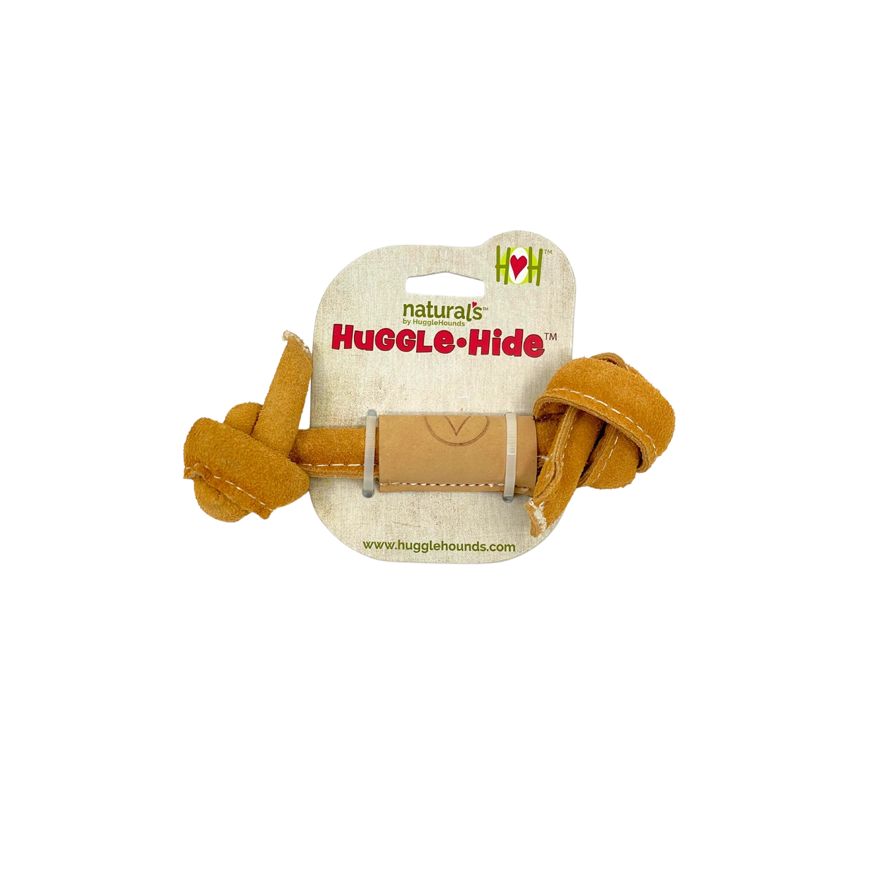 Huggle Hide Natural Leather Knotted Bone