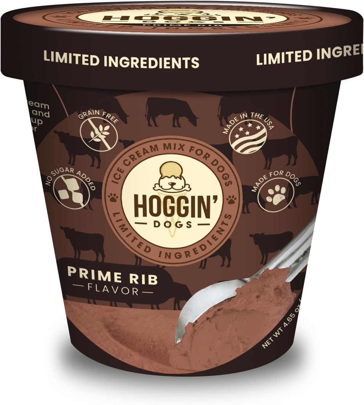 Hoggin' Dogs Ice Cream Mix Prime Rib 4.65 oz