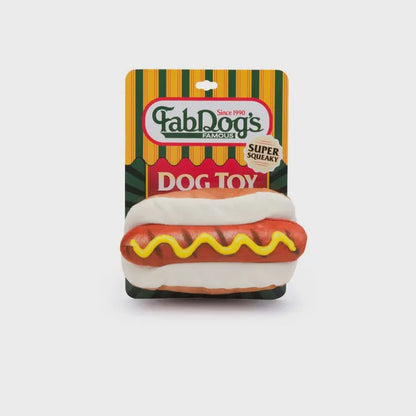 Hot Dog Squeaker Dog Toy