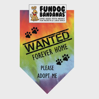 Adoption Bandana - Wanted: A Forever Home