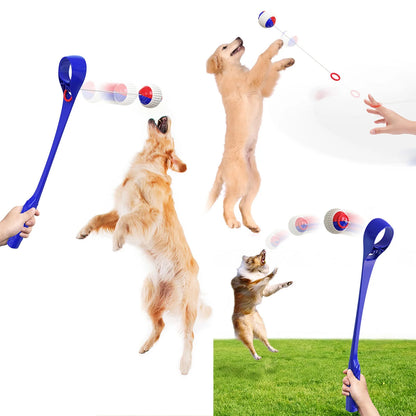 Ball Launcher - Blue - Retractable