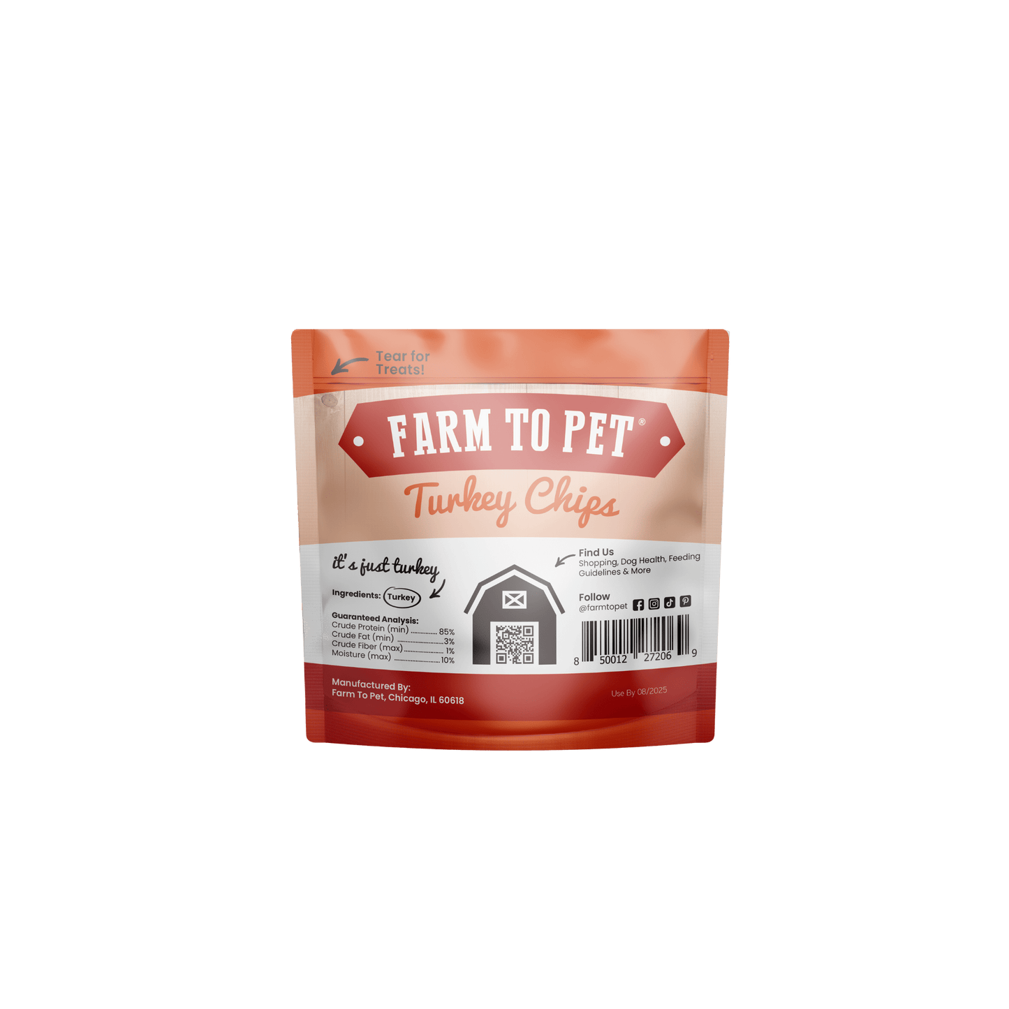 Turkey Chips Snack Packs for Dogs