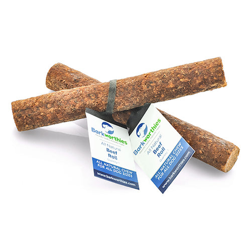 Barkworthies Beef Sausage - 6 inch Rawhide Alternative
