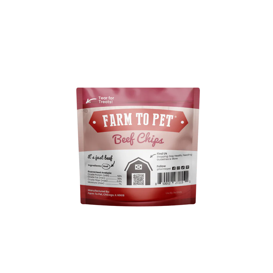 Beef Chips Snack Packs for Dogs