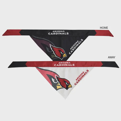 Official NFL Arizona Cardinals Home & Away Pet Bandana Set