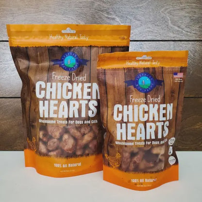Freeze Dried Chicken Heart Dog Treats - USA