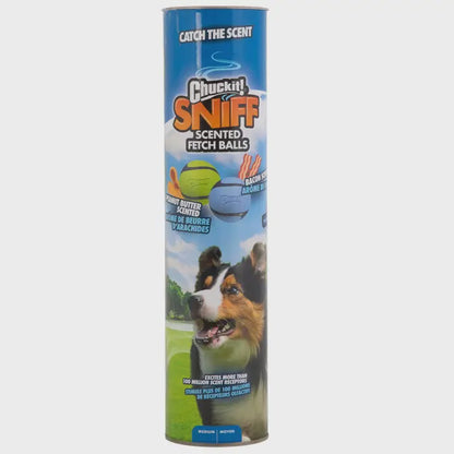 Chuckit Sniff Ball 4 Pack - Bacon & Peanut Butter