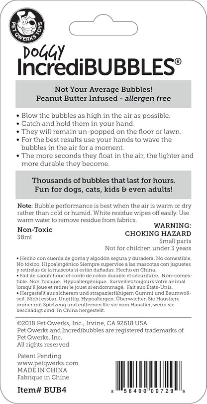 Pet Qwerks Peanut Butter IncrediBubbles for Dogs