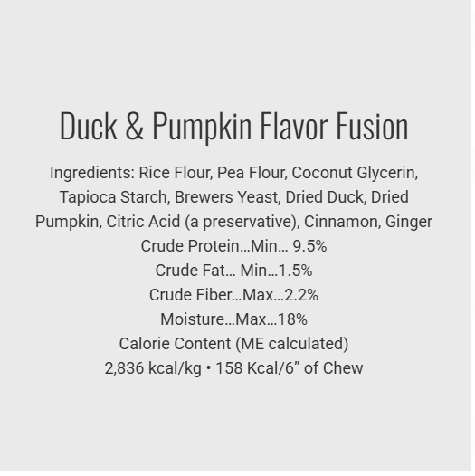 Etta Says! Flavor Fusion Dog Chew Duck and Pumpkin