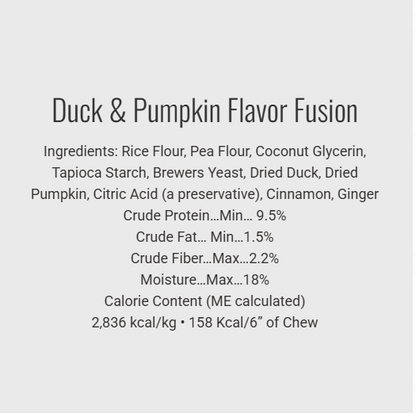 Etta Says! Flavor Fusion Dog Chew Duck and Pumpkin