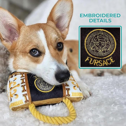 Fursace Handbag Squeaker Dog Purse Chew