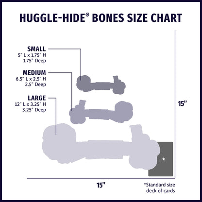 Huggle Hide Natural Leather Knotted Bone