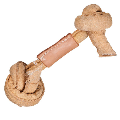 Huggle Hide Natural Leather Knotted Bone