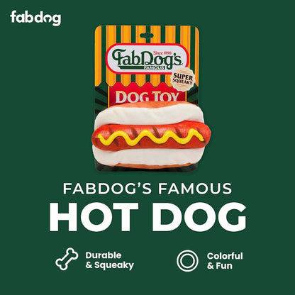 Hot Dog Squeaker Dog Toy