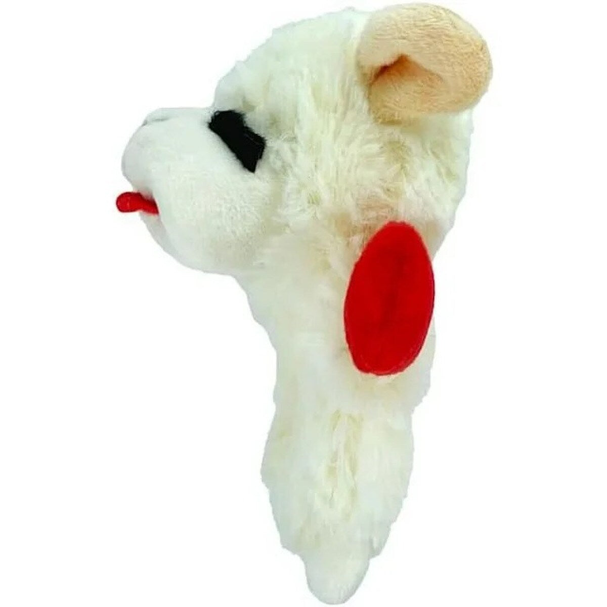 Dream Works Lamb Chop Squeaker Mat - Crinkle Plush Dog Toy 6"