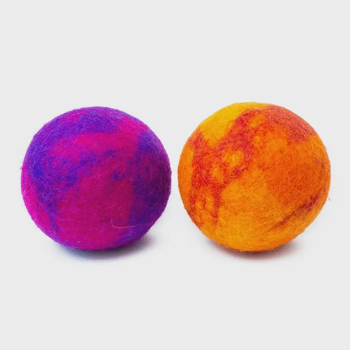 Wool Dog Balls - Lava - by Friendsheep
