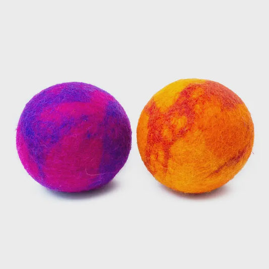 Wool Dog Balls - Lava - by Friendsheep