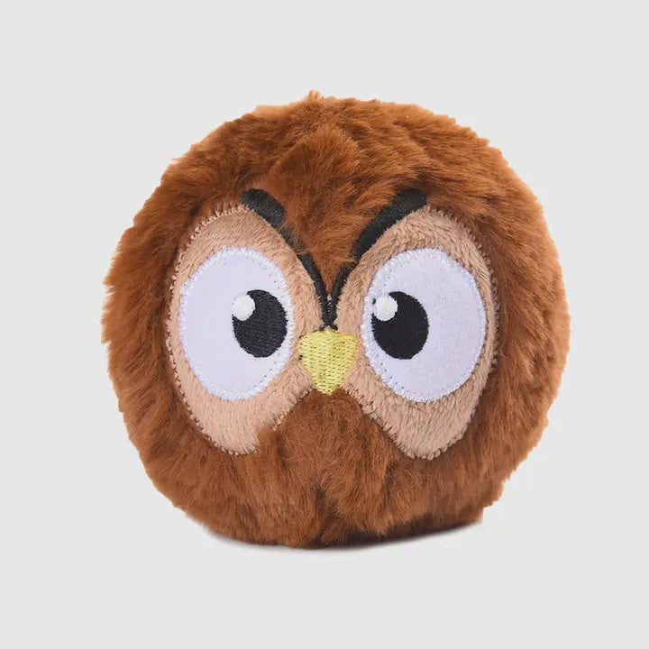 Zoo Ball Owl Dog Ball by Hugsmart Pet