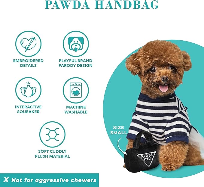 Pawda Handbag Squeaker Dog Toy